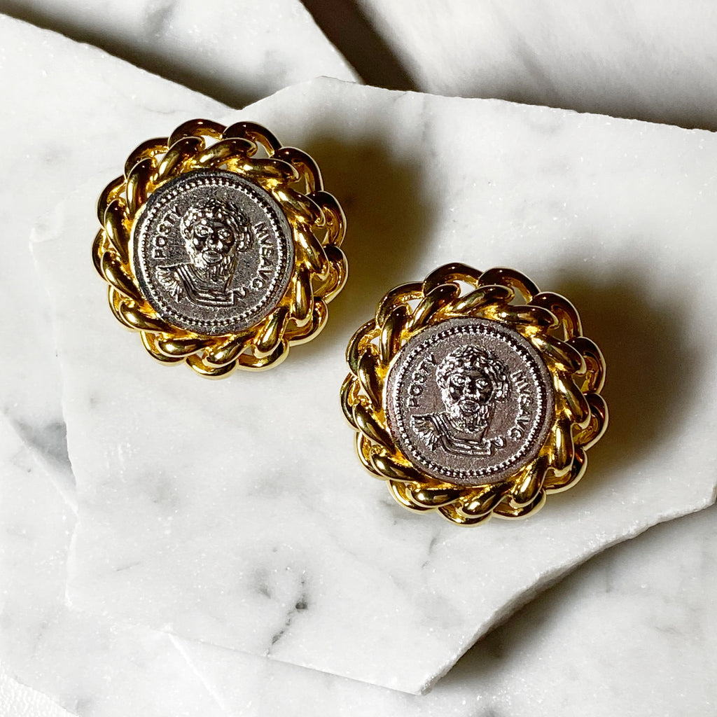 Roma Vintage Coin Earrings
