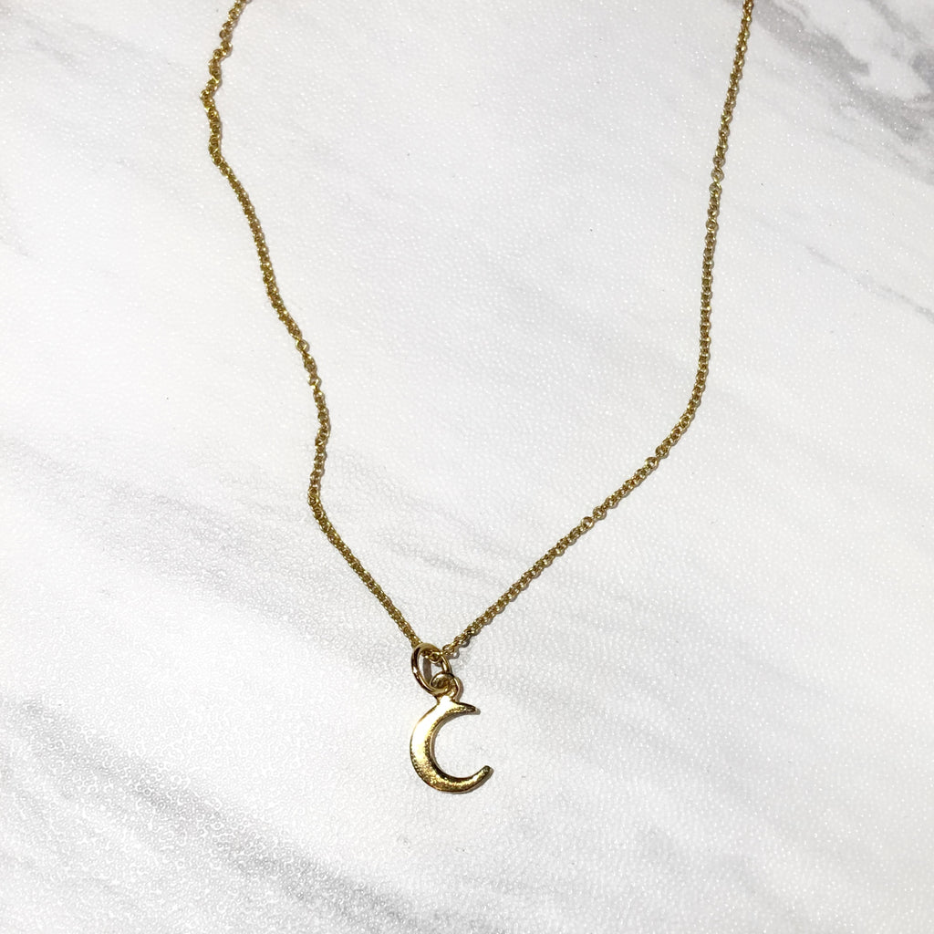 Tiny Moon Necklace