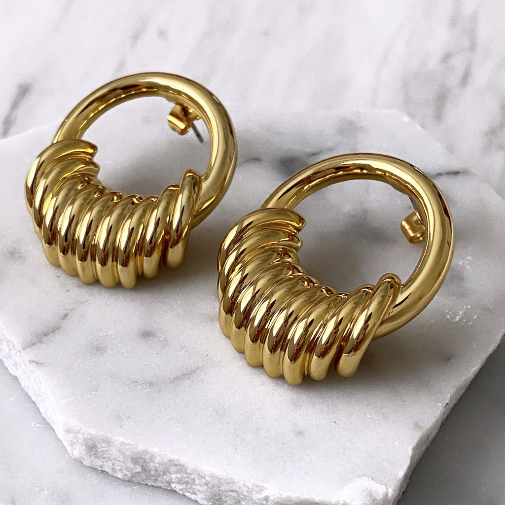 Diana Vintage Loop Earrings